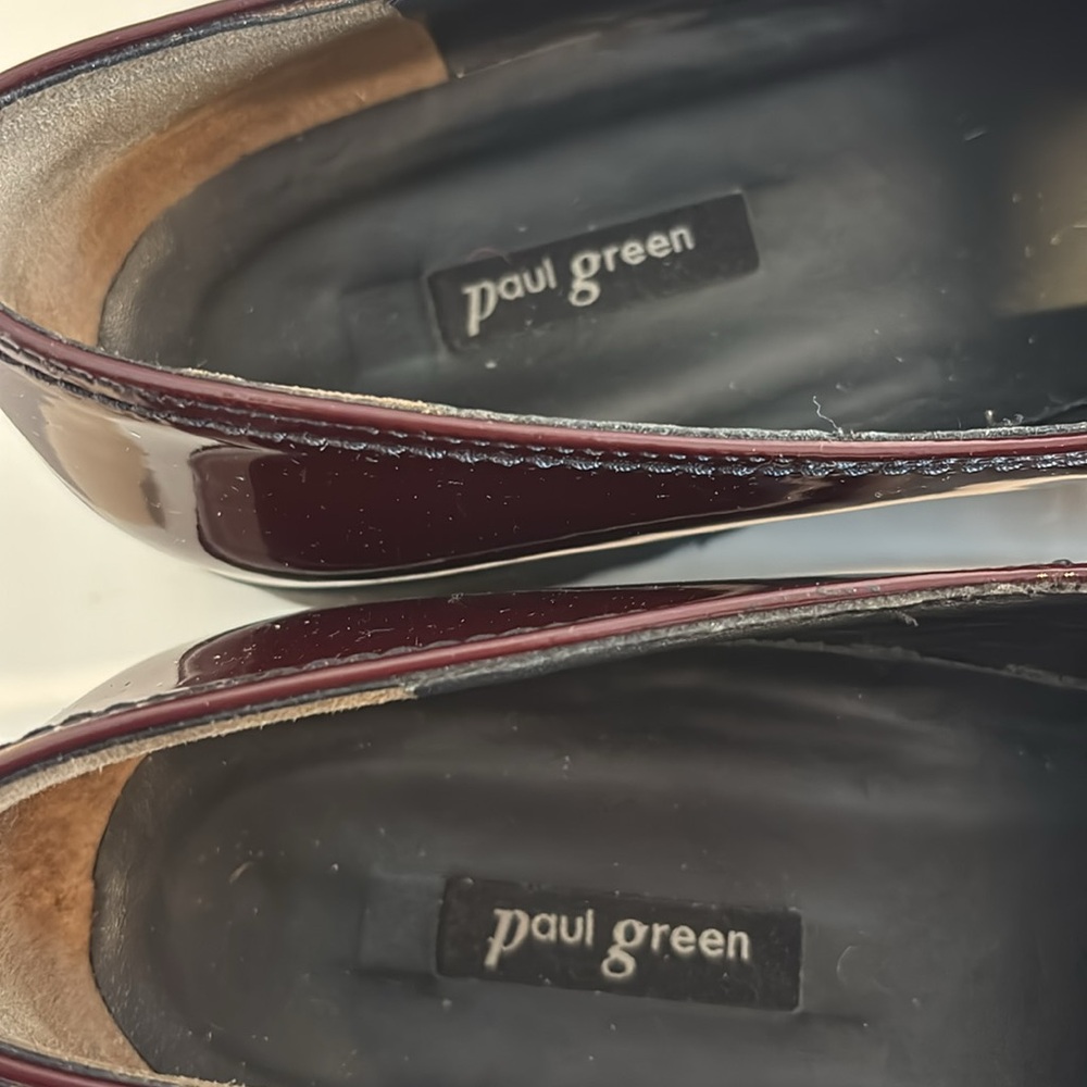 Women’s Burgundy Patent Loafers - Picture 3 of 9